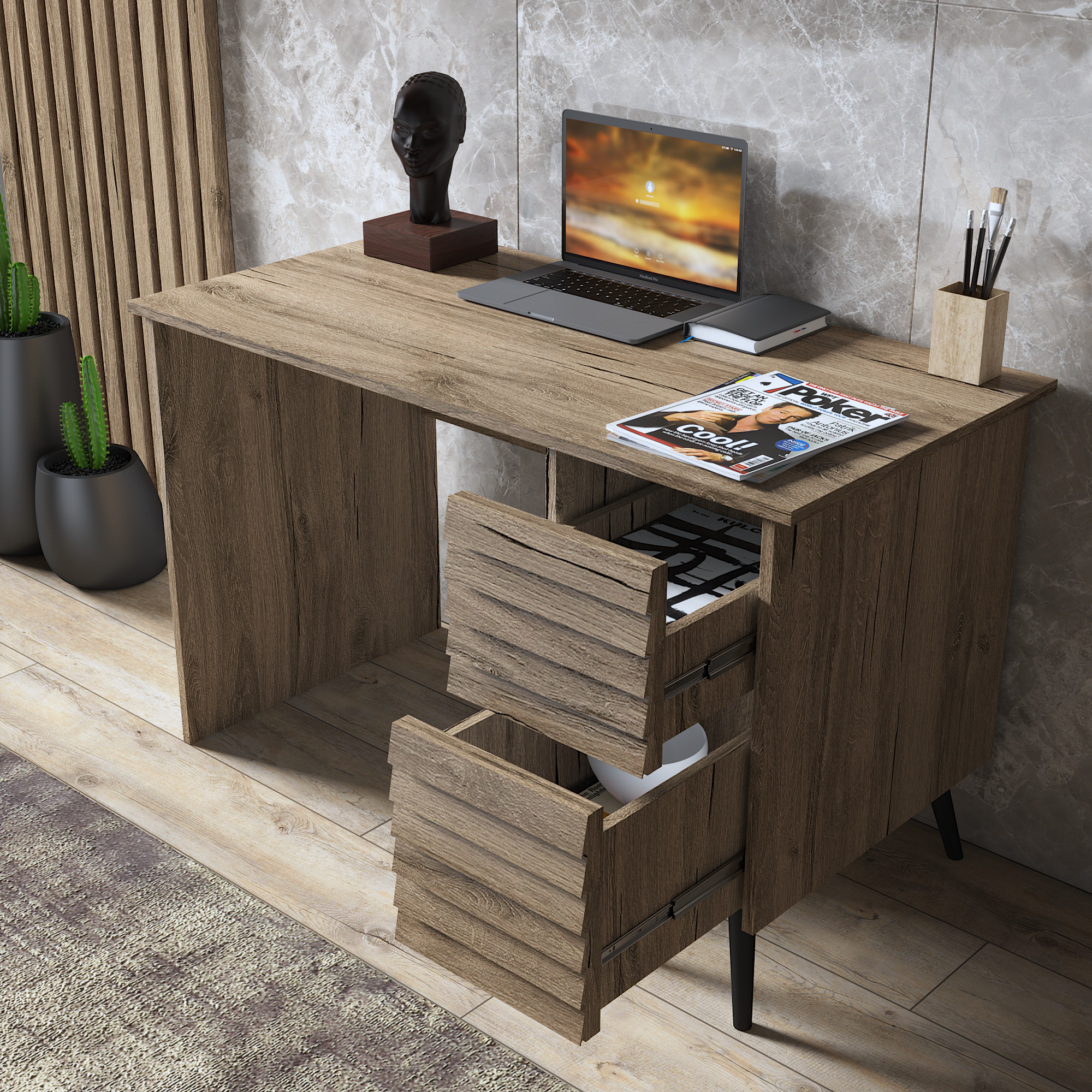 MasaLena Çalışma Masası Atlantik Çam 120CMx75CMx60CM