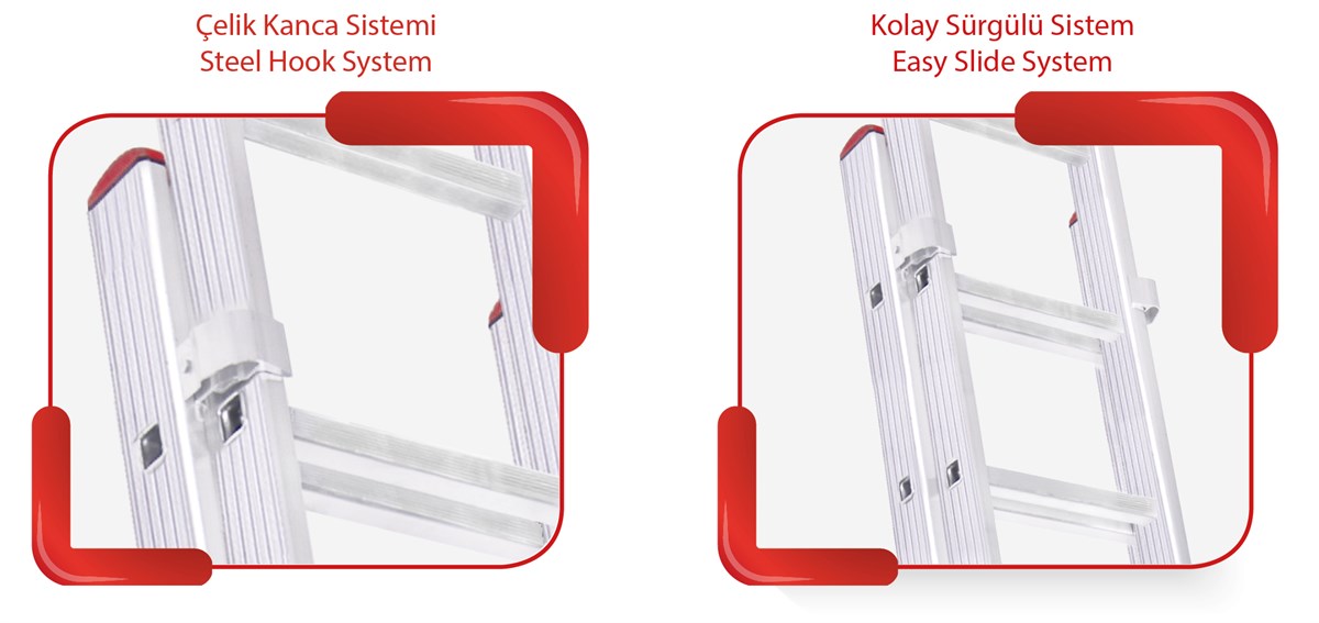 MerdivenlerAkrobat Merdiven Sürgülü