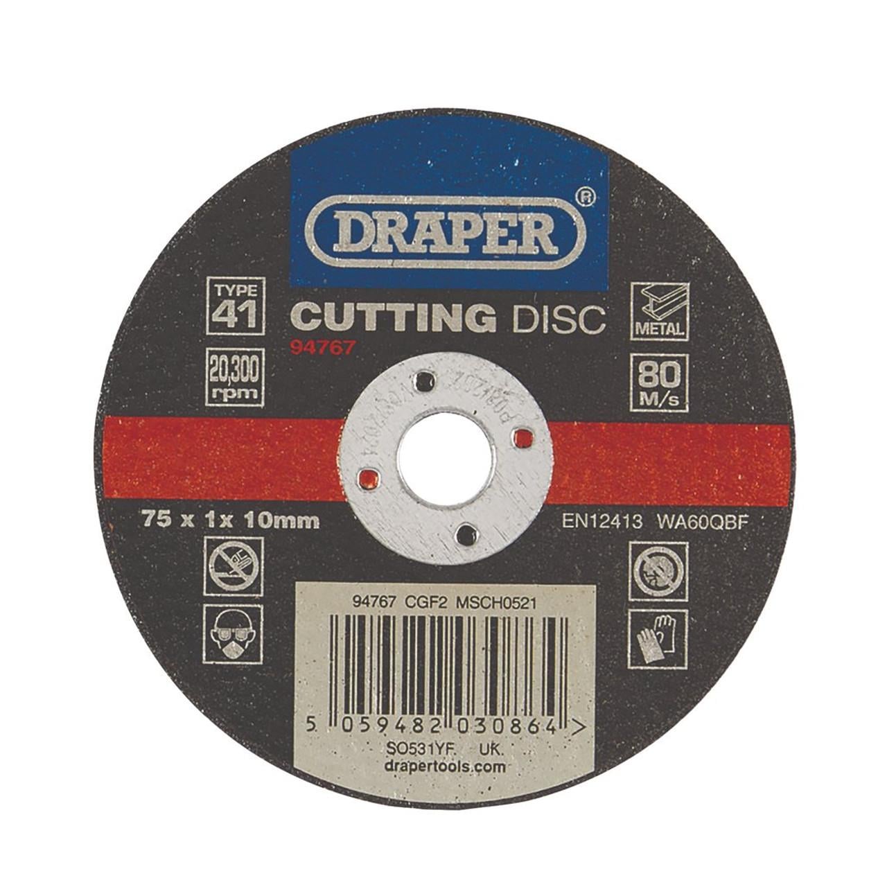 Metal Taşlama/KesmeDraper Kesme Taşı 75X10X1.6MM