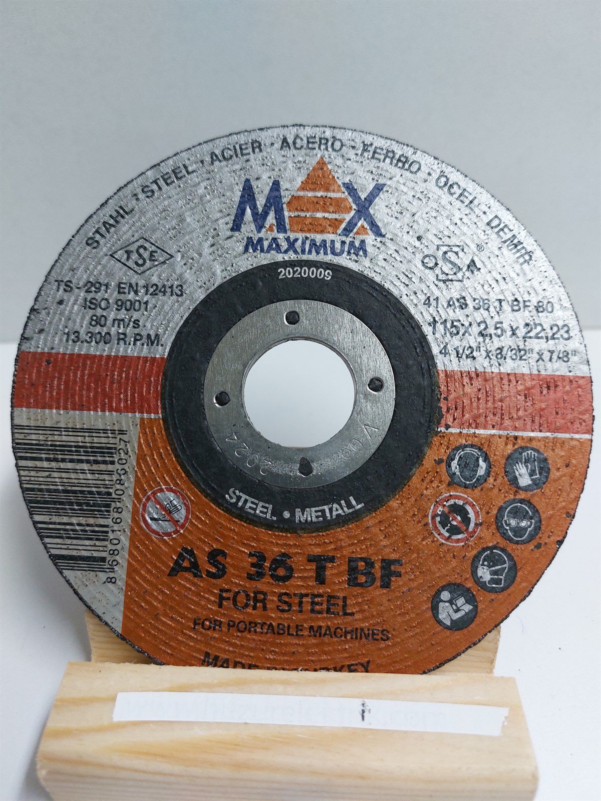 Metal Taşlama/KesmeMax-SF Metal Kesici 115MMX2.5MMX22.3MM T 41 Flat