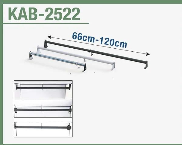Mobilya GurubuAskı Borusu Teleskobik İçe Geçen 25MM 66CM-120CM