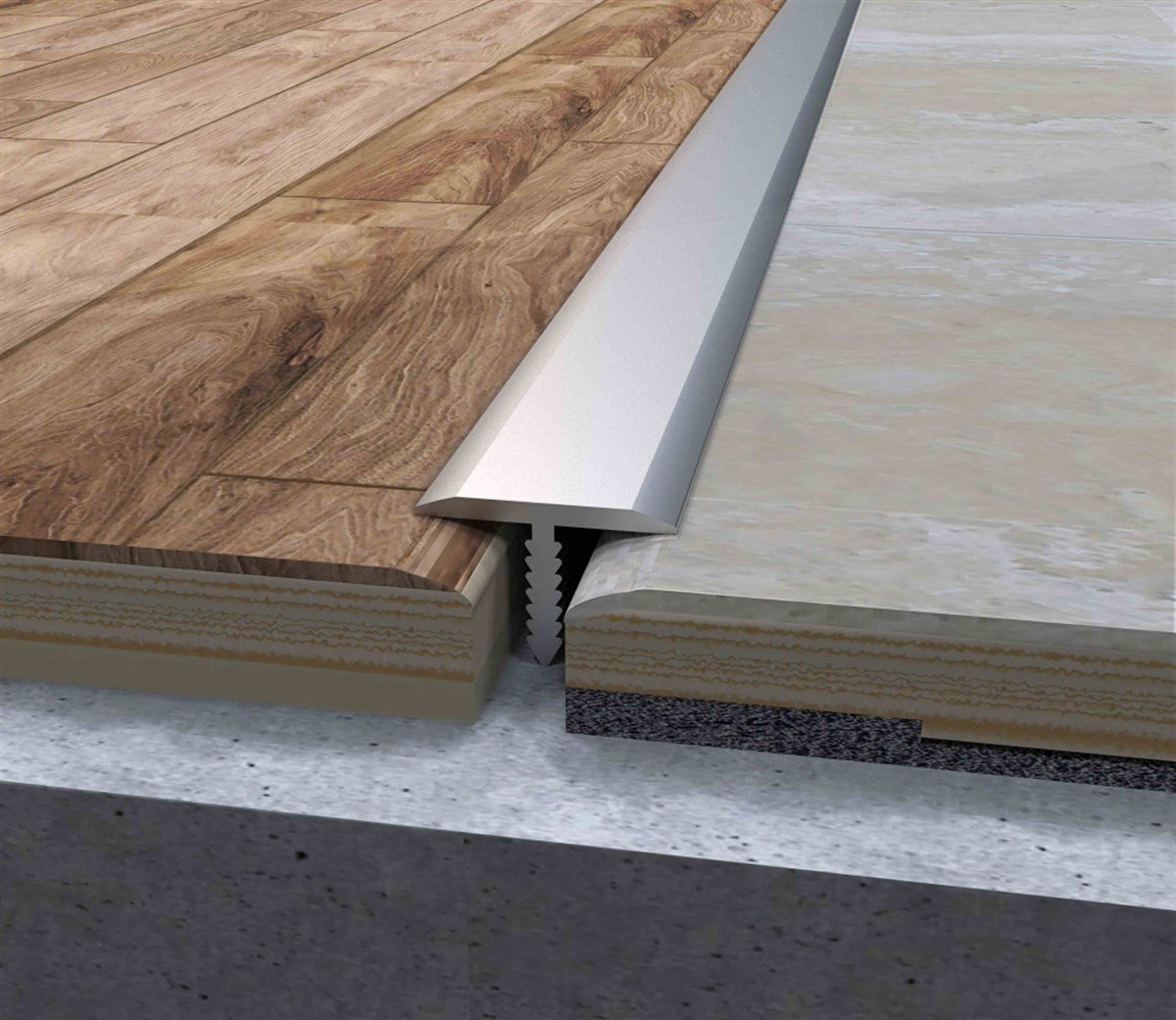 Mobilya GurubuTesay Alüminyum T Profili Mat Krom