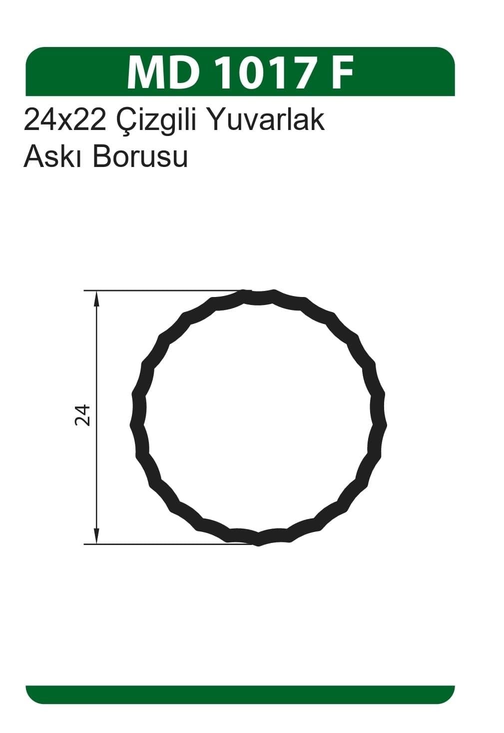 Mobilya GurubuÜstün Askı Borusu Yuvarlak 25MM  6 Metre Eloksal