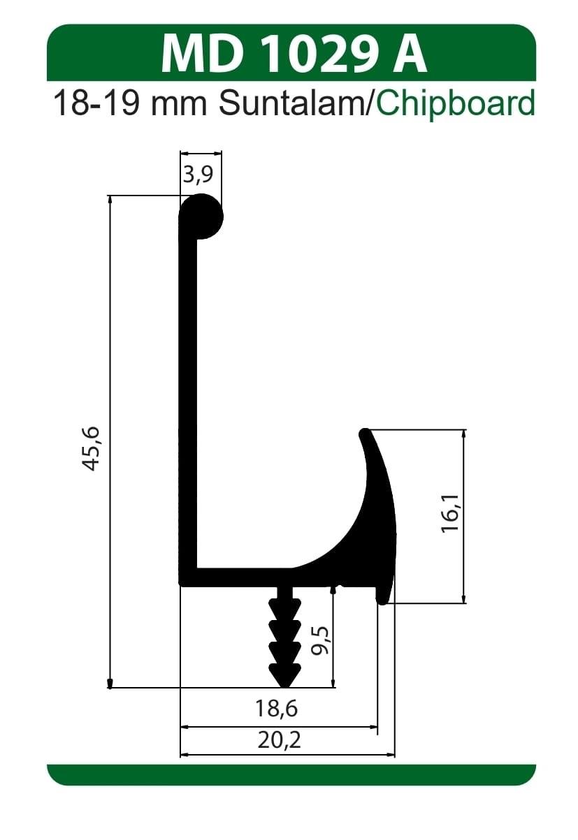 Mobilya GurubuÜstün Entegre Kulp Gomme (Apachi) 6 Metre