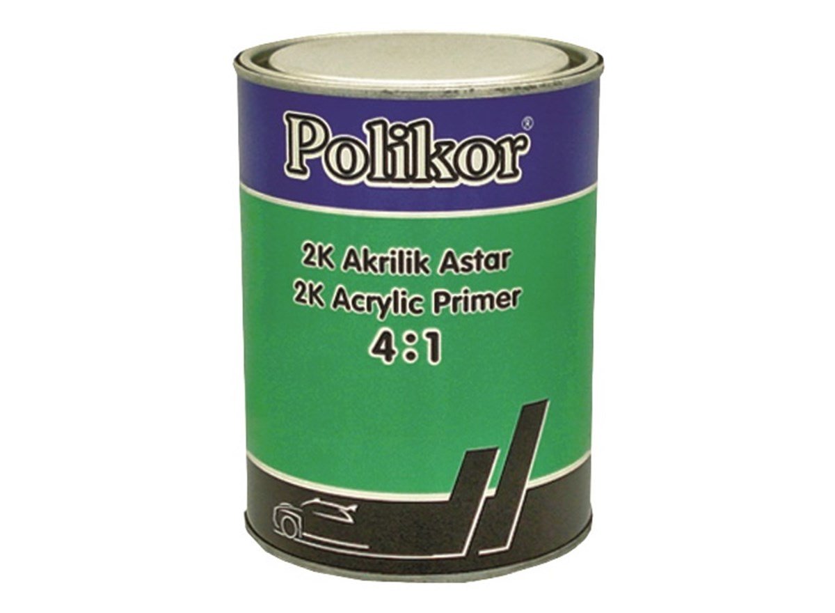 Otomotiv Kaporta GrubuPolikor 2K 4:1 Akrilik Astar Gri