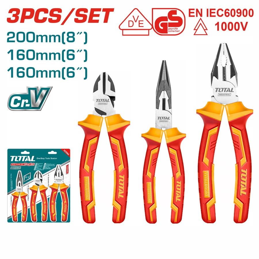 PenseTotal Pense İzoleli Elektrikci1000V (3Ad/Pk)