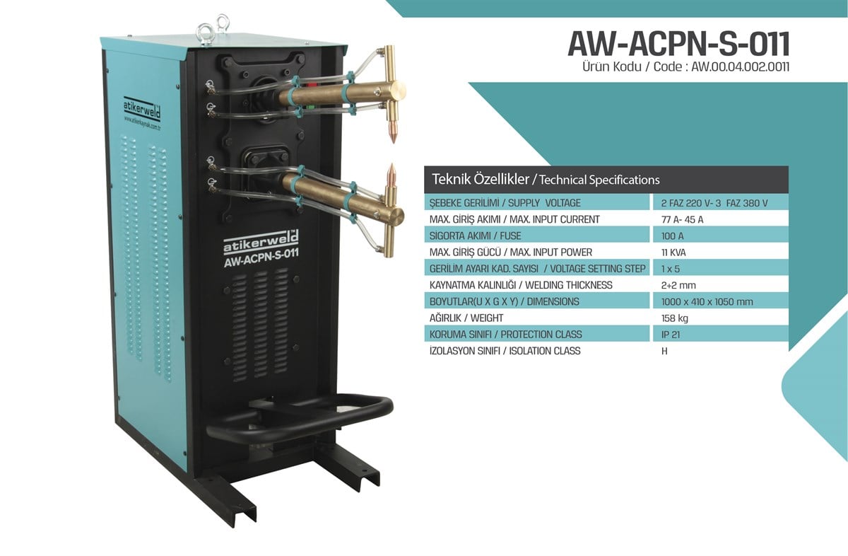 Punta/ÇektirmeAtiker Punta Kaynak Makinesi AW-ACPN-S-0111