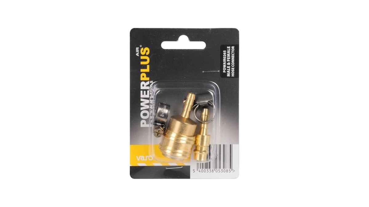 Rektuş ve UcPowerplus Rektuş Hortum Gövde 8MM + Hortum Ucu + Kelepçe