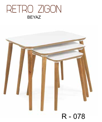 SehpaRetro Zigon Mdflam Beyaz