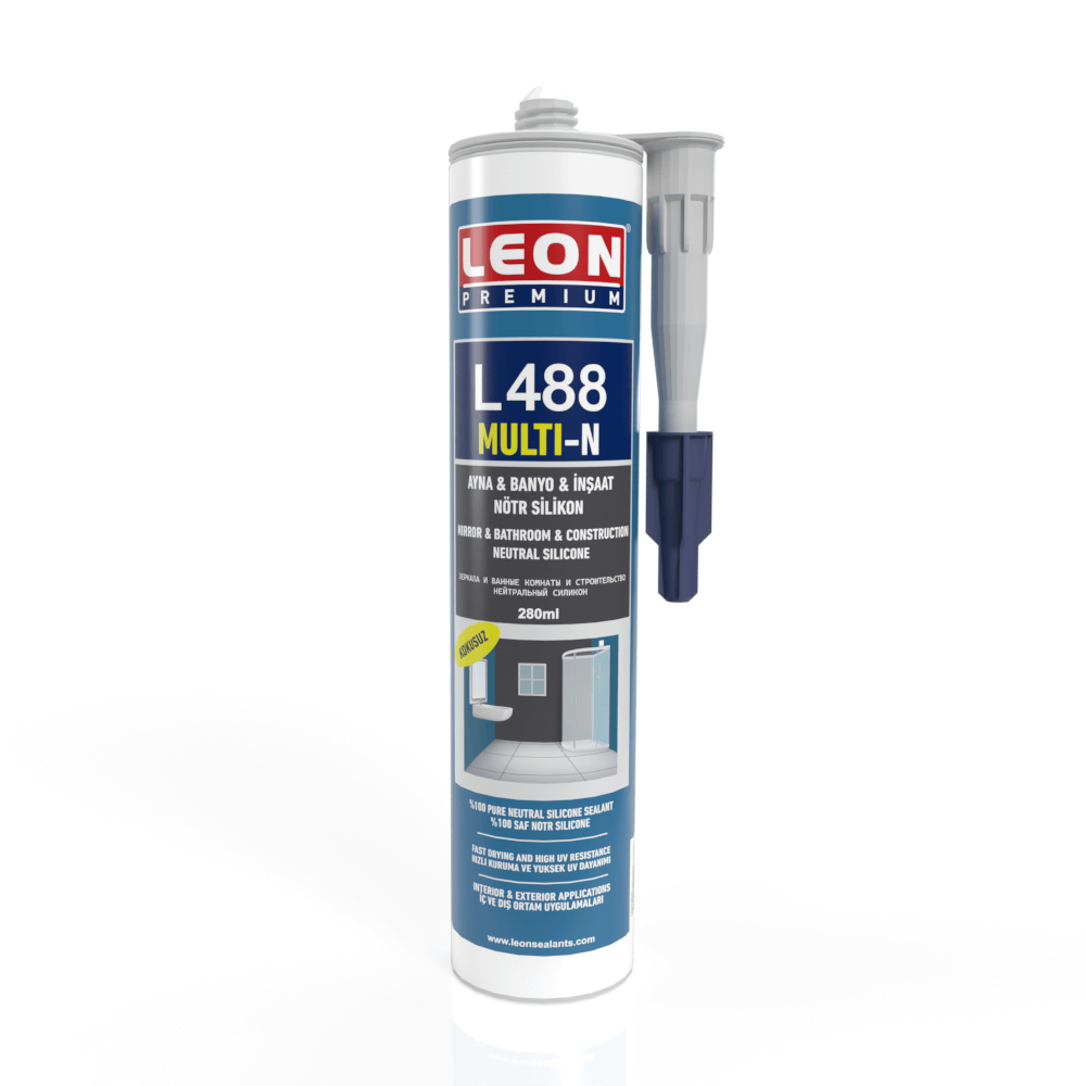 Sıvı YapıştırıcılarLeon Silikon Nötr Ayna-Banyo-İnşaat L488 280ML