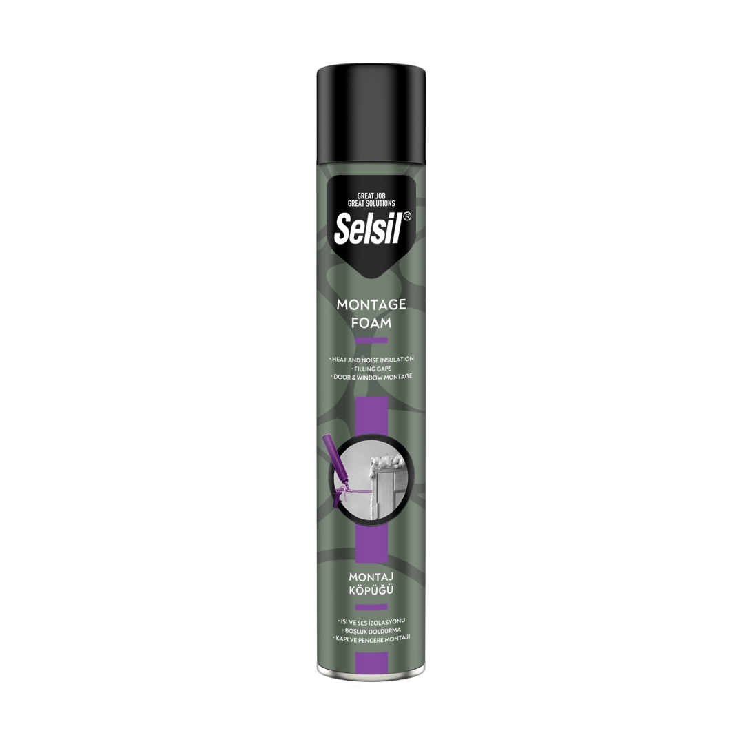 Sıvı YapıştırıcılarSel-Sil Montaj Köpüğü 640 GR