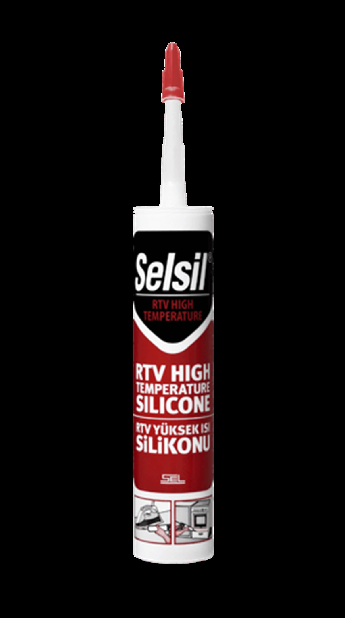 Sıvı YapıştırıcılarSel-Sil Silikon Yüksek Isı HT 315C Kırmızı 310ML