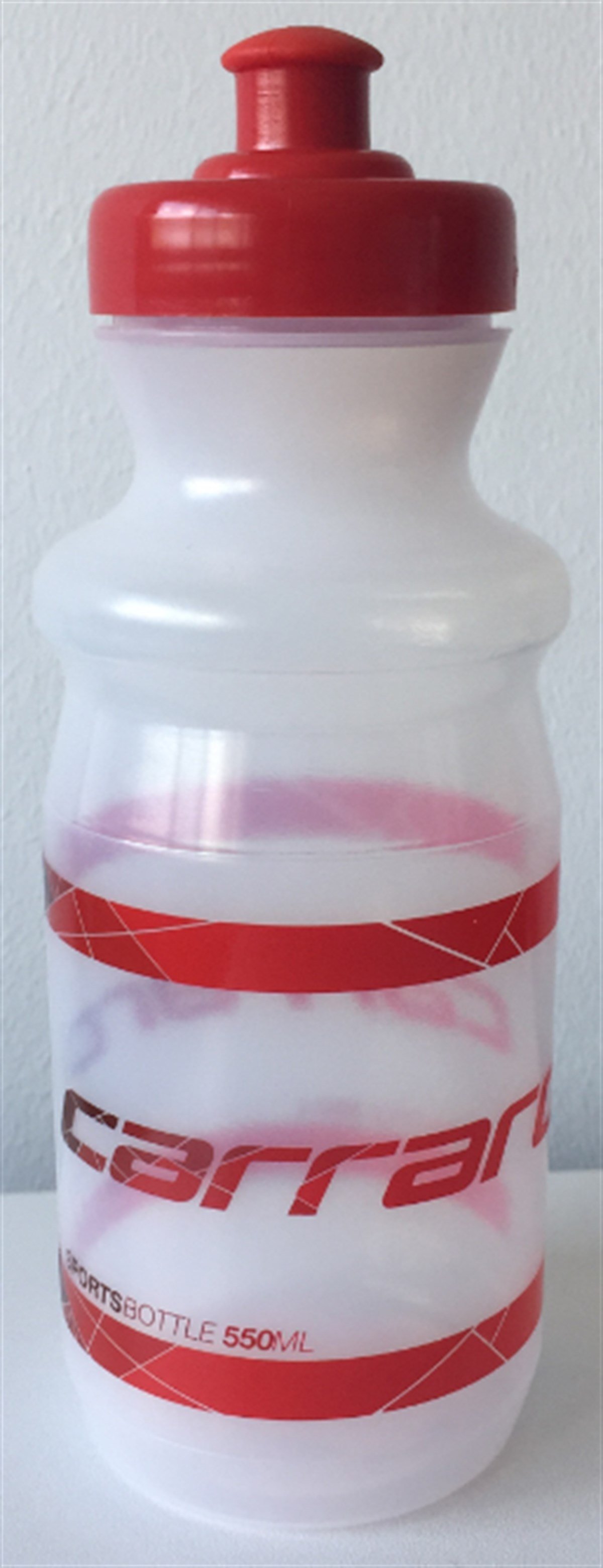 Su BidonuCarraro Bidon/Matara Şeffaf/ Kırmızı V16 550ML