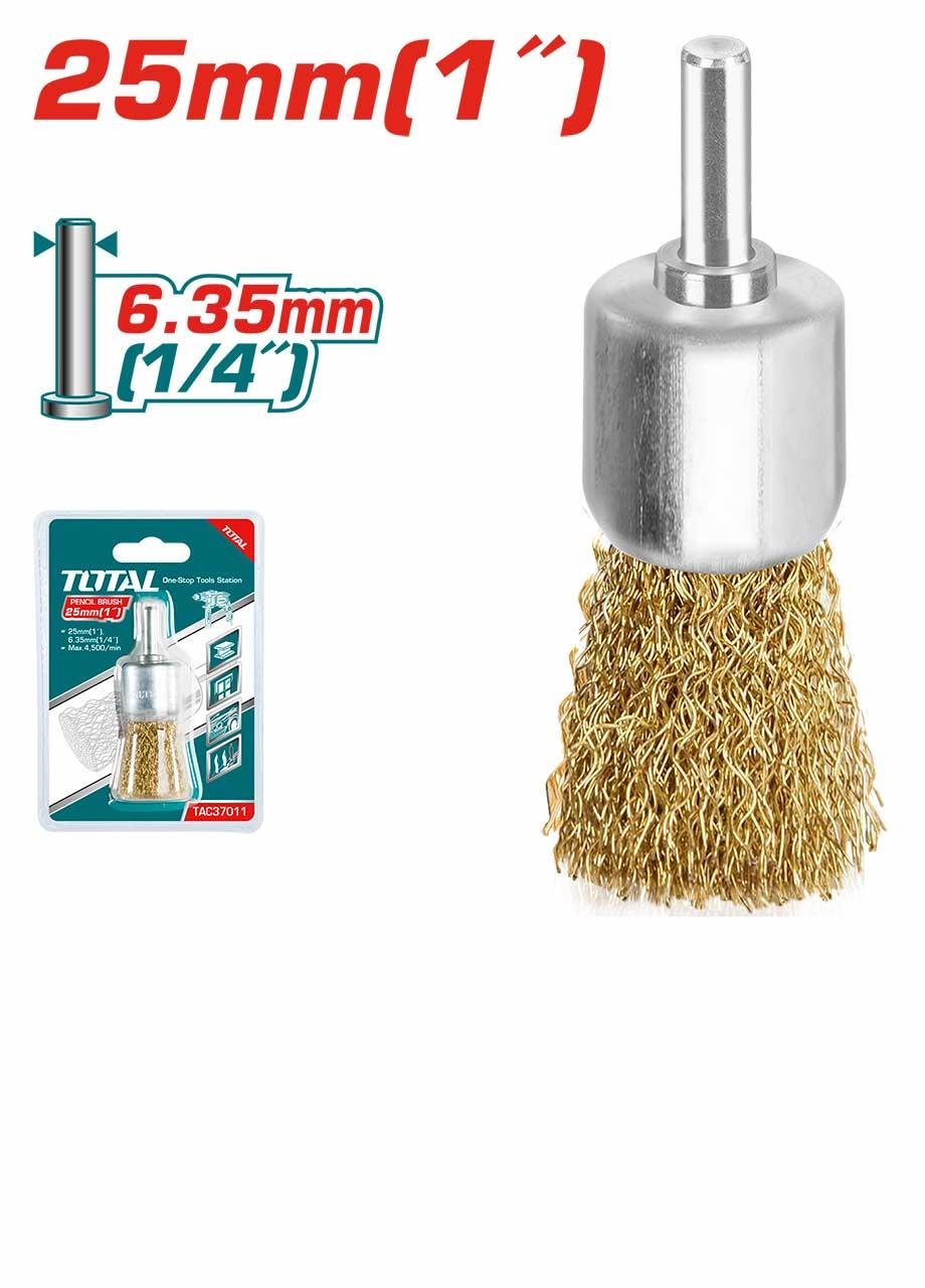 Taşlama AksesuarlarıTotal Tel Fırça Kalem 1/4''25MM
