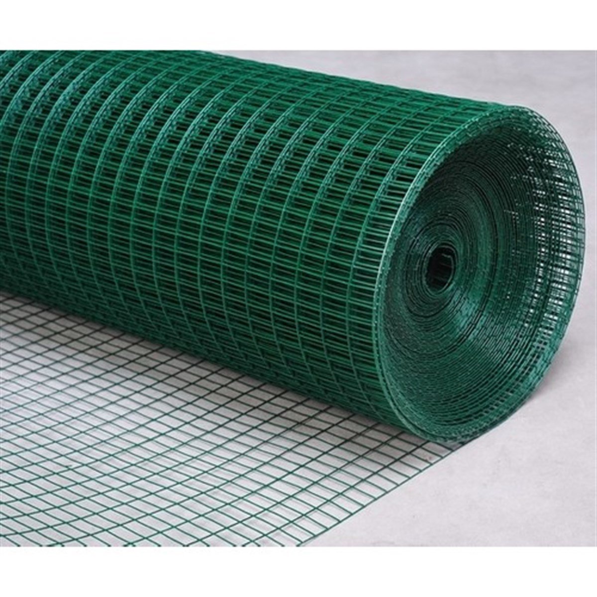 Tel ve FilelerGalvanize Kareli Tel Yeşil Plastik Kaplı 1/2''X1'' (1 Metre Fiyatı)