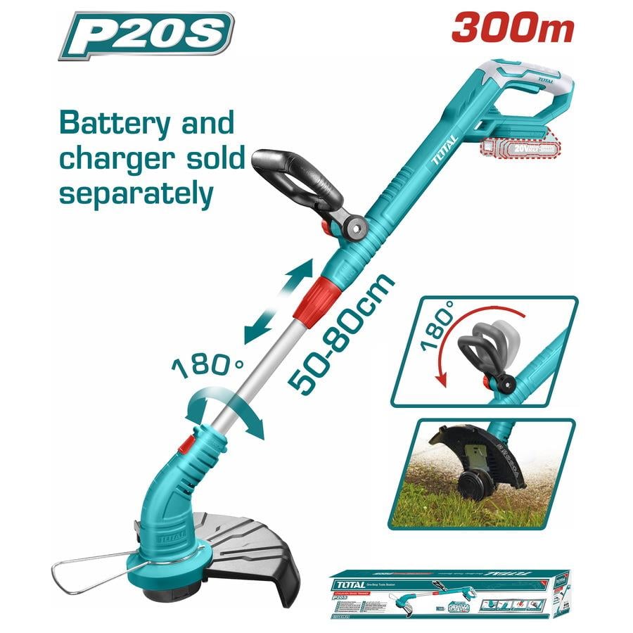 TırpanTotal Akülü Ot Biçme Makinesi Misinali Kesme Çapı 3CM 20V (Sadece Alet)