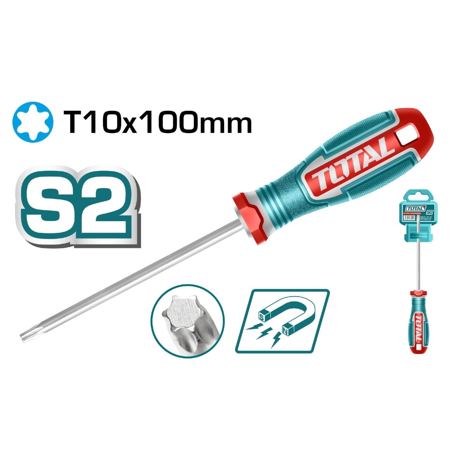 Torx TornavidaTotal Tornavida Torx Mıknatıslı T10