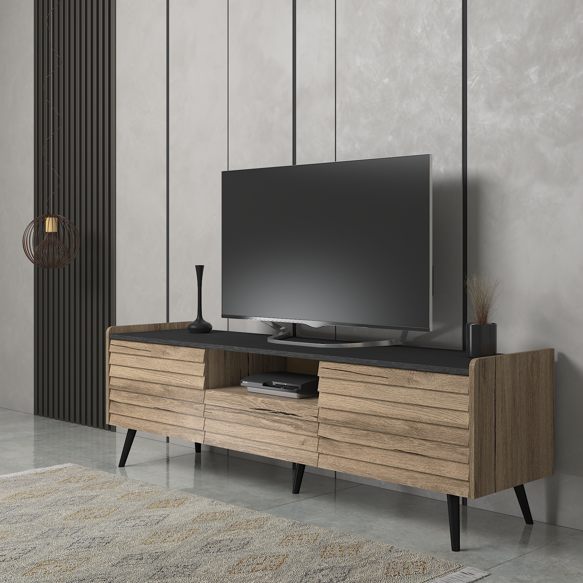 TV ÜnitesiLena Tv Ünitesi Atlatik Çam 180CMx50CMx40CM