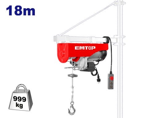 Vinç ve KaldıraçlarEmtop Vinç 500/999 Kg 1600W