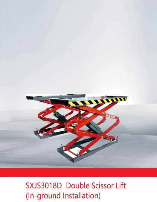 Vinç ve KaldıraçlarLift Çift Makasli 1660X2060X800 Yeraltı Montaj Yükseklik 330-1800MM 3000KG