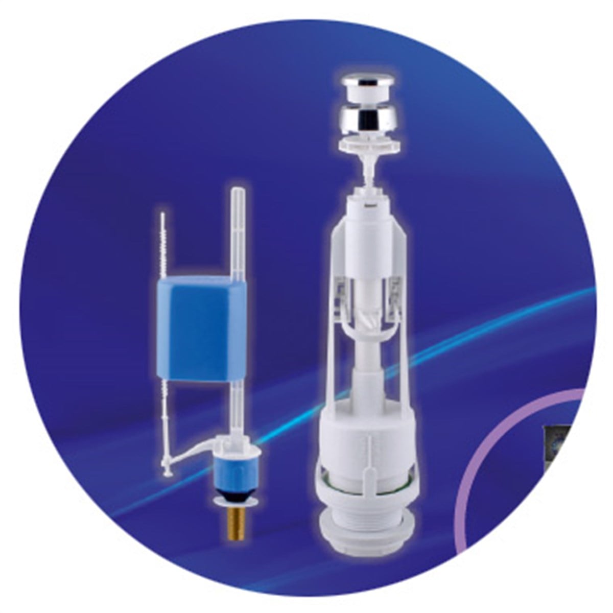VitrifiyeÖzbest Rezervuar İç Takımı Üstten Basmalı