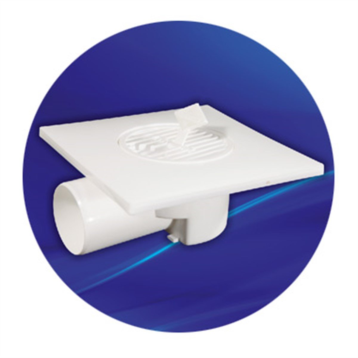 VitrifiyeÖzbest Yer Sifon 15CMX15CM 50MM Yandan Çıkışlı