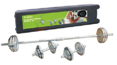 Vücut GeliştirmePower Barbel ve Dambıl Seti 6x0,5KG 6x1,25KG 4x2,5KG 4x5KG