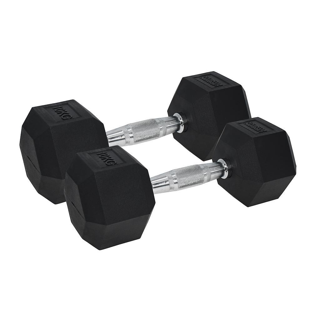 Vücut GeliştirmeUrban Fitness Dambıl 6 Köşe - Plastik Kaplı 10KG (1 Adet Fiyatı)
