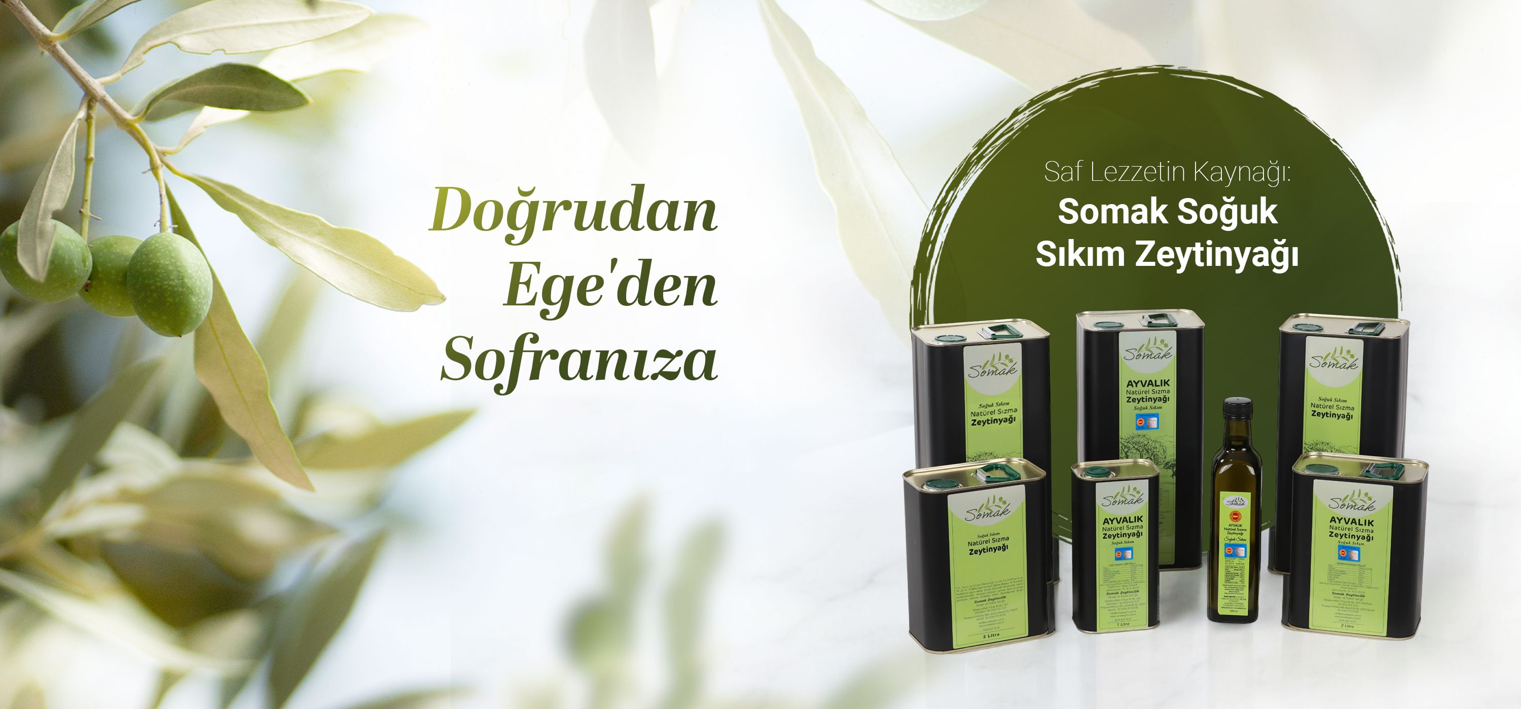 Somak Soğuk Sıkım Natürel Sızma Zeytinyağı