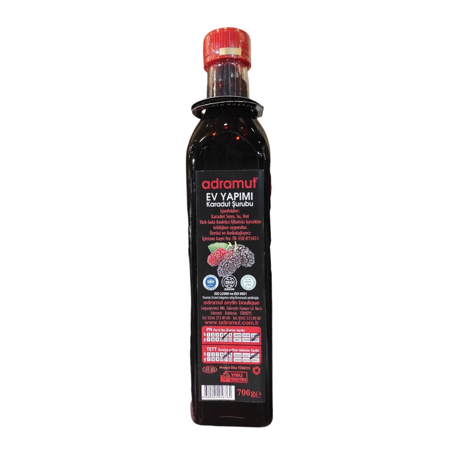 Adramut Doğal Karadut Şurubu 700 ml e