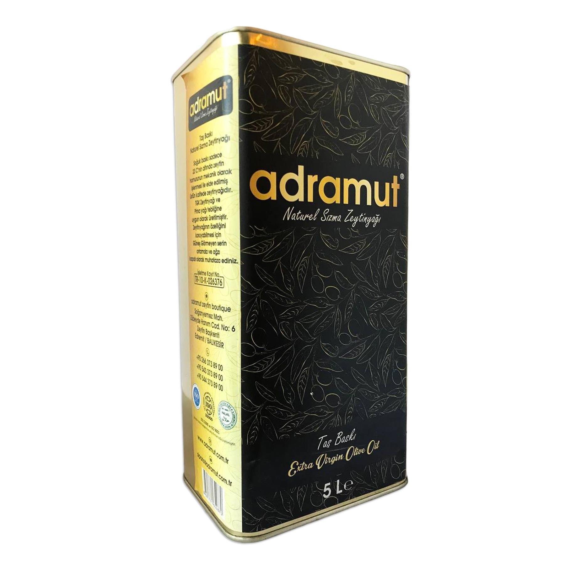 Adramut Taş Baskı Zeytinyağı 5000 ml e