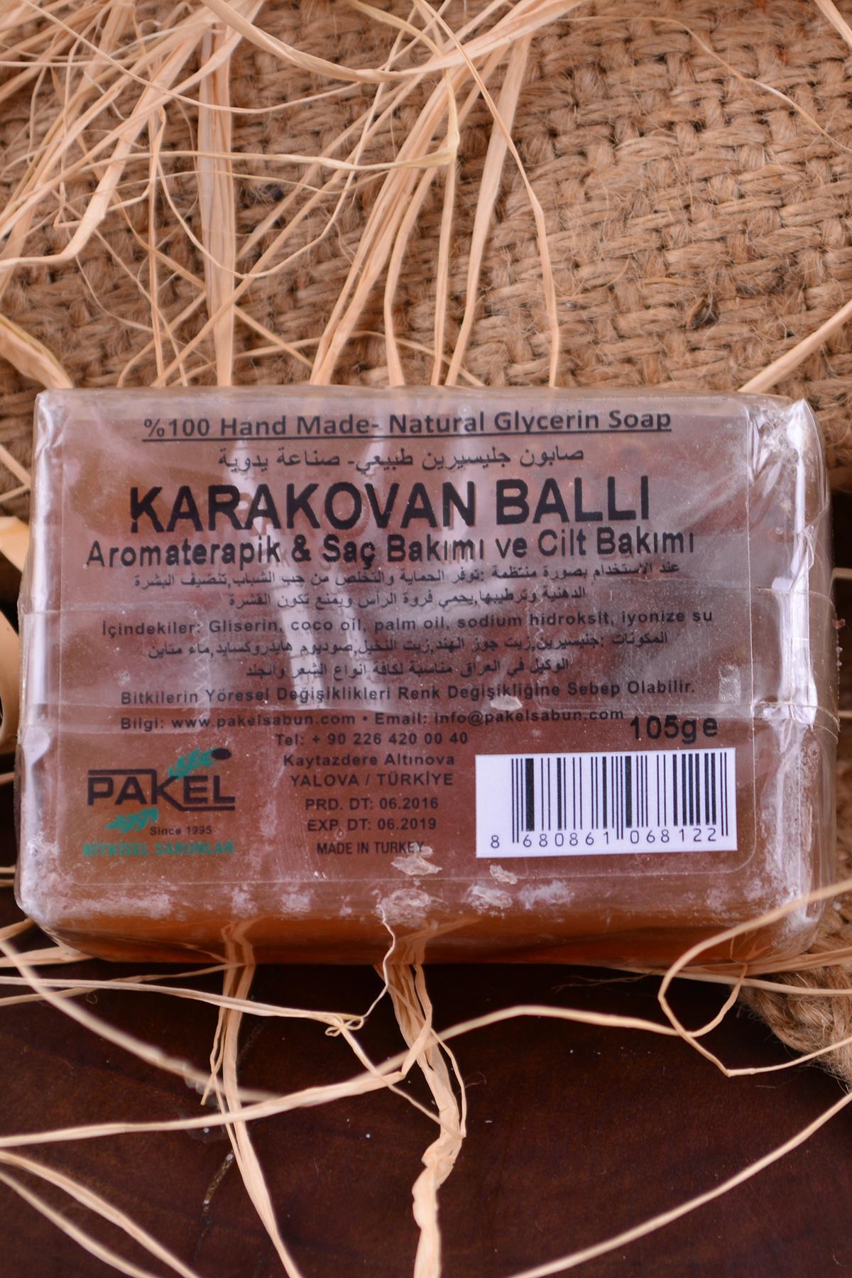 Doğal Karakovan Ballı Gliserinli Saç Bakım ve Cilt Bakım Sabunu