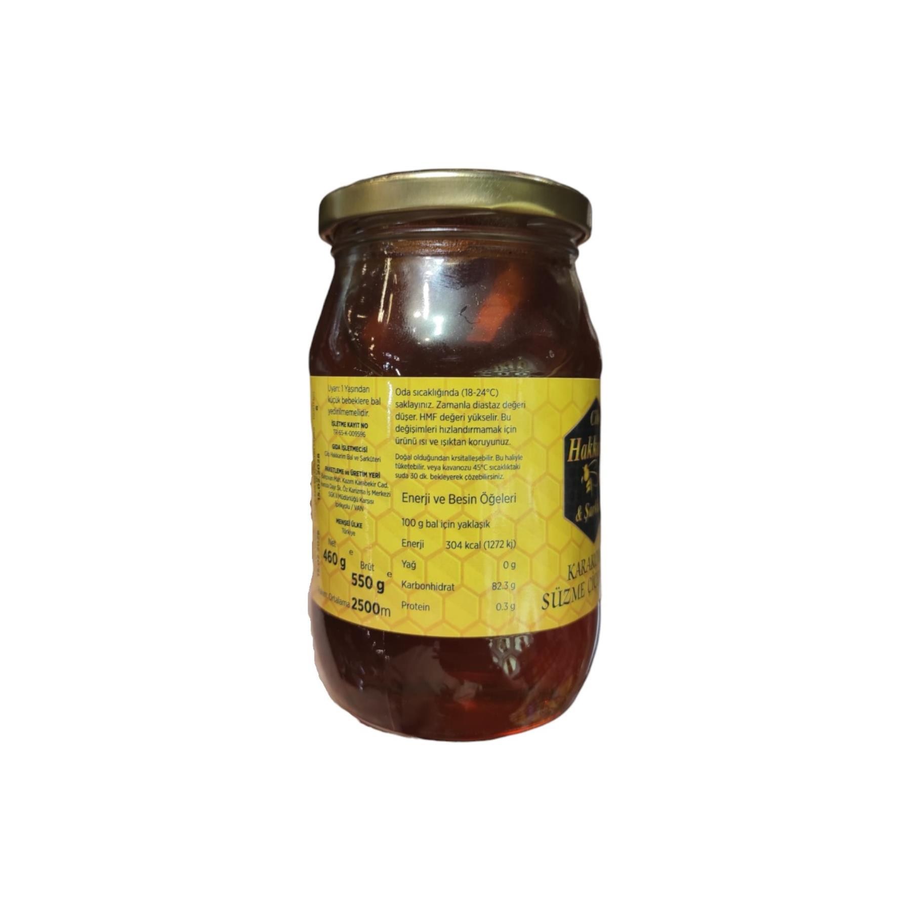 Hakkari Karakovan Süzme Çiçek Balı 460 g e