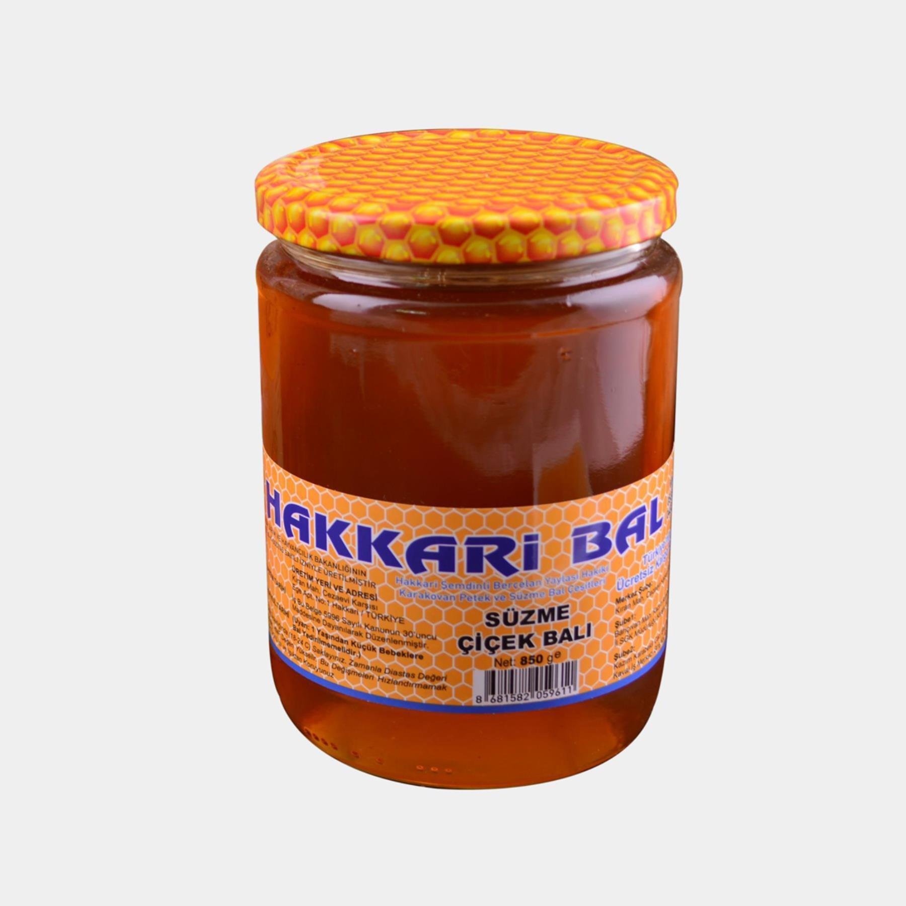 Hakkari Karakovan Süzme Çiçek Balı 850 g e