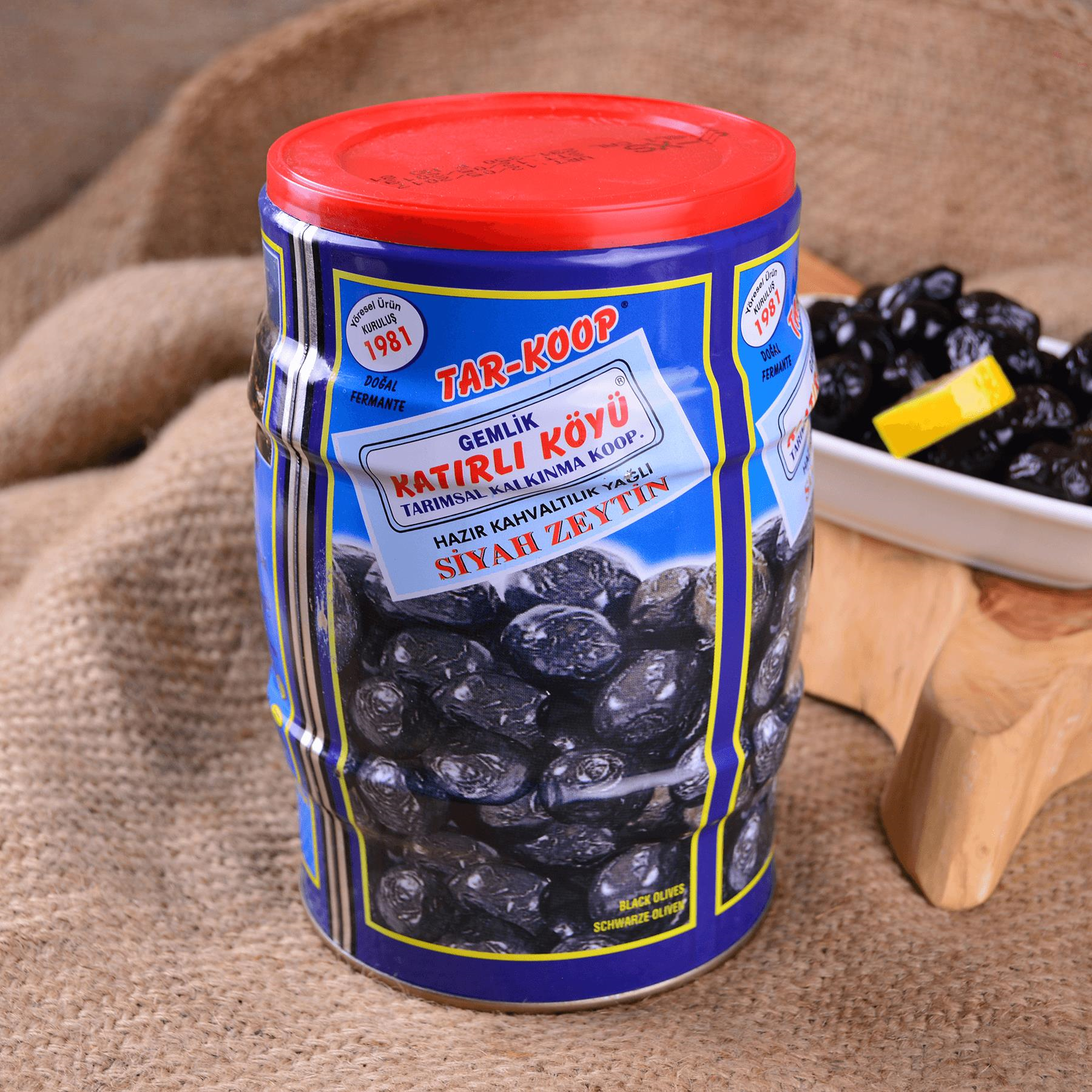 Katırlı Köyü Gemlik Kahvaltılık Siyah Zeytin 1000 g e