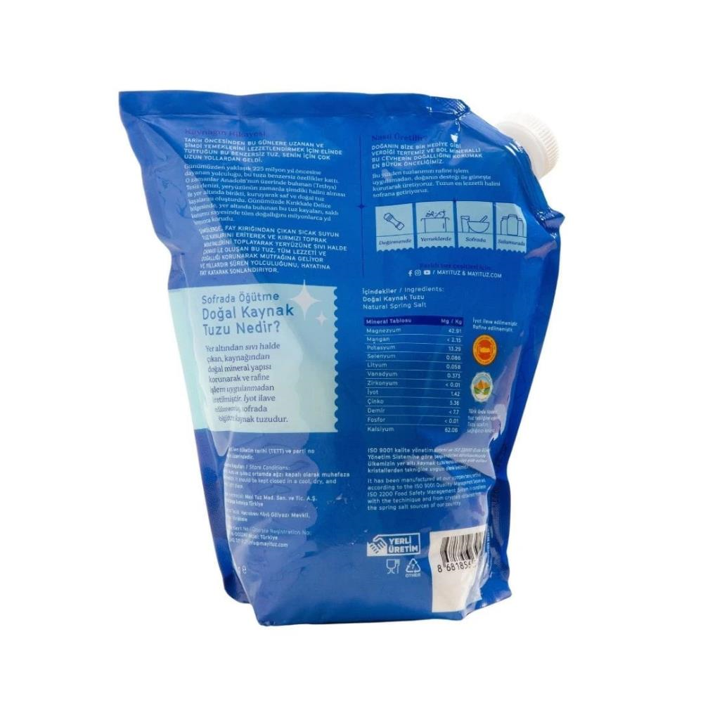 Mayi Tuz Delice Salamura Doğal Kaynak Tuzu 2000 g e