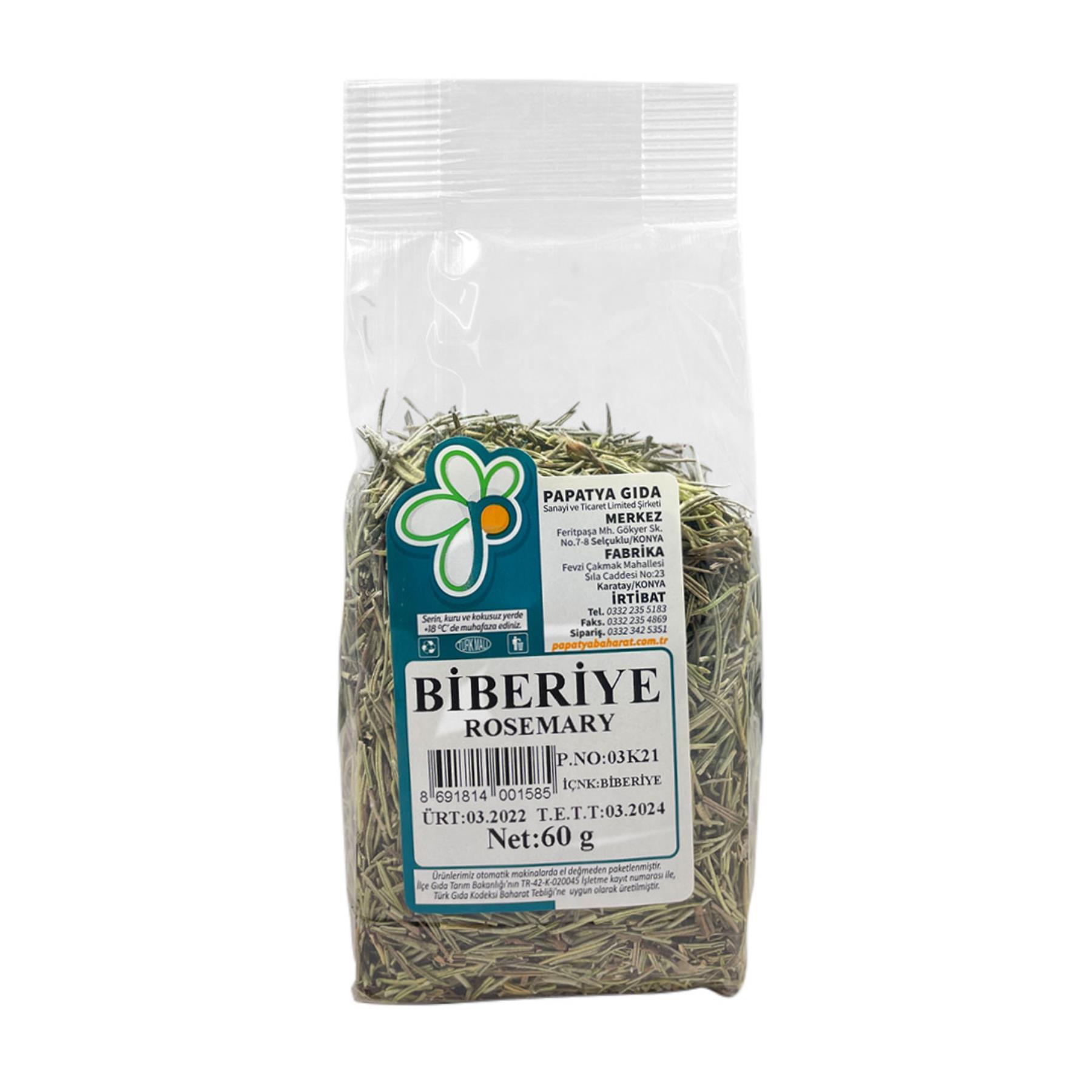 Papatya Gıda Biberiye 60 g e