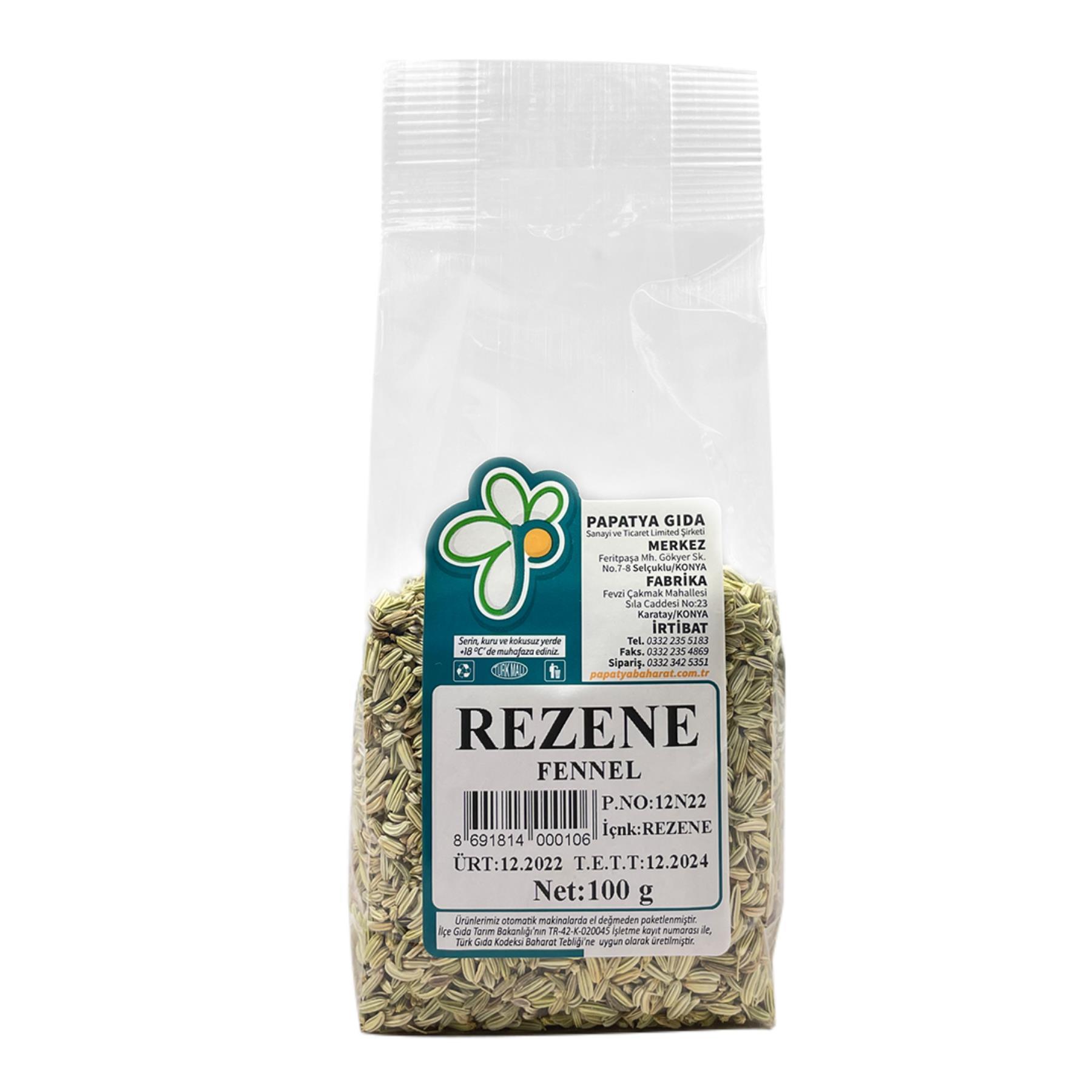 Papatya Gıda Rezene 100 g e