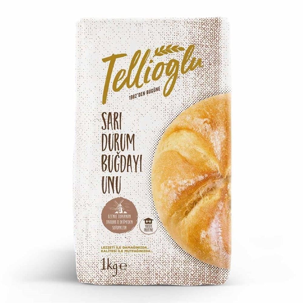 Tellioğlu Sarı Durum Buğday Unu 1000 g ℮