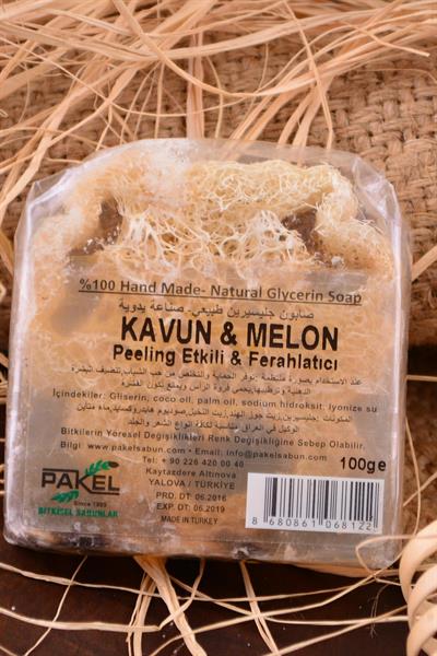 Doğal Kavunlu Peeling etkili Ferahlatıcı Cilt Ve Saç Bakım Sabunu