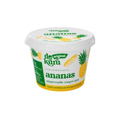 Dokuru Original Ananas Atıştırmalık Meyve Cipsi 20 gr