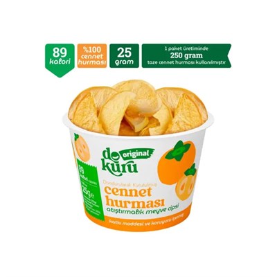 Dokuru Original Cennet Hurması Atıştırmalık Meyve Cipsi 25 gr