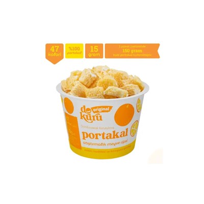 Dokuru Original Portakal Atıştırmalık Meyve Cipsi 15 gr