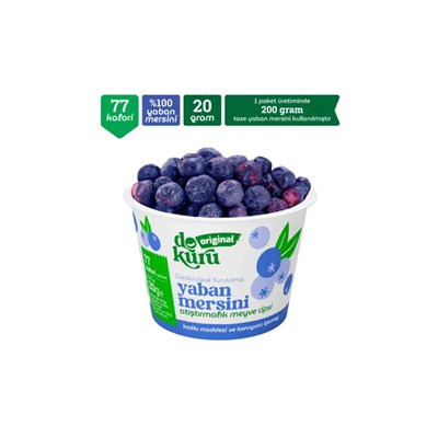 Dokuru Original Yaban Mersini Atıştırmalık Meyve Cipsi 20 gr