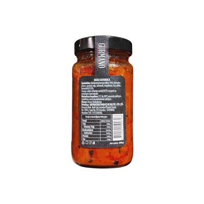 Gurmano Lutenica Acılı 490 gr