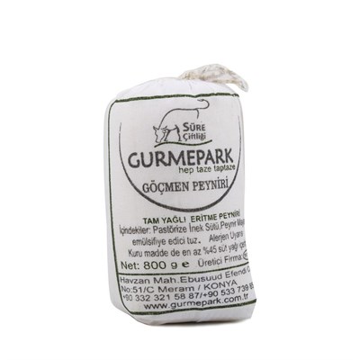 Gurmepark Konya Göçmen Bez Tulum Peyniri Az Tuzlu 800 g