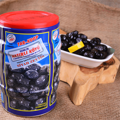 Katırlı Köyü Gemlik Kahvaltılık Siyah Zeytin 1000 g e