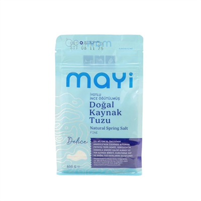 Mayi Tuz Delice İyotlu İnce Kaynak Tuzu 600 g e