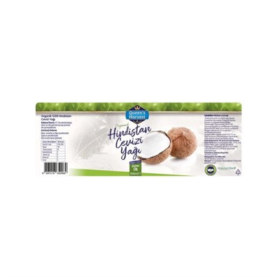 Queens Harvest Organik Hindistan Cevizi Yağı 300 ml