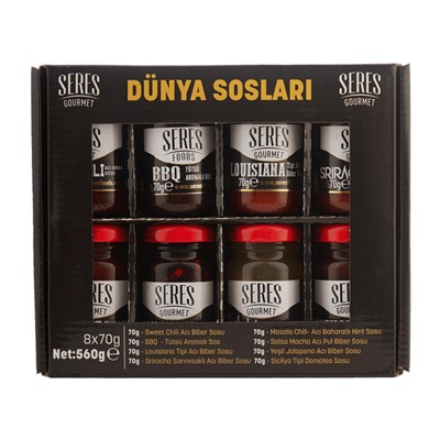 Seres Gourmet Dünya Sosları Set (8x70 g ) _560 g